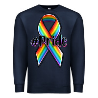 Navy pride lgbtq awareness ribbon Premium Sweatshirt - OliviaCreatesArt