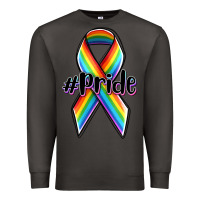Smoke pride lgbtq awareness ribbon Premium Sweatshirt - OliviaCreatesArt