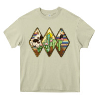 Mossy cactus serape cowhide Heavy Core Tee - JahusDesignShop