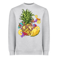 Heather Grey pineapple enjoying Heavyweight Sweatshirt - BarkalooDesign
