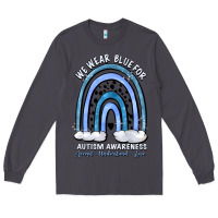 Smoke we wear blue for autism awareness accept understan Long Sleeve Tee - Artiststas