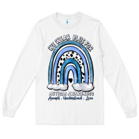 White we wear blue for autism awareness accept understan Long Sleeve Tee - Artiststas