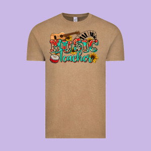 Music Teacher Vintage Tee Designed By Nancycooperartshop