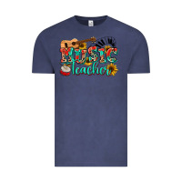 Vintage Denim music teacher Vintage Tee - NancyCooperArtShop
