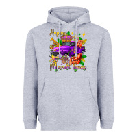 Heather Grey happy mardi gras truck olivia Heavyweight Hoodie - OliviaCreatesArt