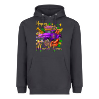 Smoke happy mardi gras truck olivia Heavyweight Hoodie - OliviaCreatesArt