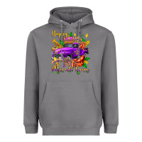 Storm happy mardi gras truck olivia Heavyweight Hoodie - OliviaCreatesArt