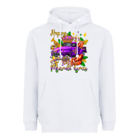 White happy mardi gras truck olivia Heavyweight Hoodie - OliviaCreatesArt