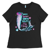 Black sassy since birth salty by choice Ladies Tee - JahusDesignShop