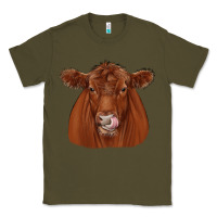 Army Green red angus Classic Tee - JahusDesignShop