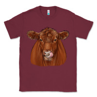 Burgundy red angus Classic Tee - JahusDesignShop
