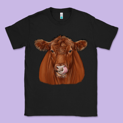 Red Angus Classic Tee Designed By Jahusdesignshop