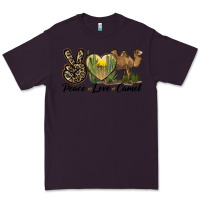 Plum peace love camel Premium Tee - LillyAllenDesigns