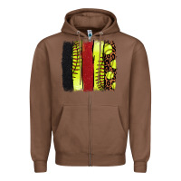 Chestnut Softball brushstroke Zipper Hoodie - HowdyJamesFarm