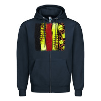 Navy Softball brushstroke Zipper Hoodie - HowdyJamesFarm