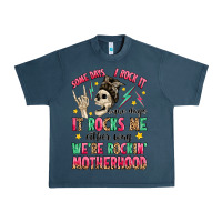 Midnight Navy some days i rock it some days it rocks me Urban Heavy Tee - MaliasSmallBusiness
