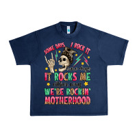 Navy some days i rock it some days it rocks me Urban Heavy Tee - MaliasSmallBusiness