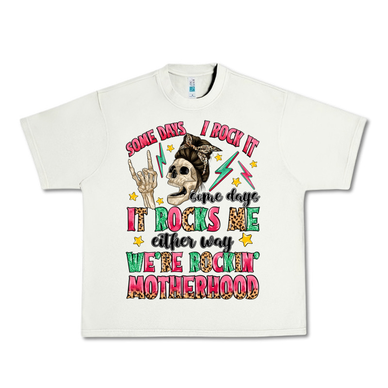 Some Days I Rock It Some Days It Rocks Me Urban Heavy Tee by MaliasSmallBusiness | Teevron