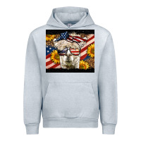 Heather Grey Western 4th Of July Lama Urban Hoodie - LillyAllenDesigns