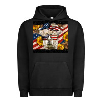 Pigment Black Western 4th Of July Lama Urban Hoodie - LillyAllenDesigns