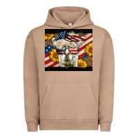 Pigment Burro Western 4th Of July Lama Urban Hoodie - LillyAllenDesigns