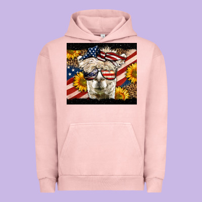 Western 4th Of July Lama Urban Hoodie Designed By Lillyallendesigns