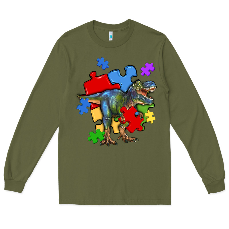 Autism T Rex Long Sleeve Tee by Artiststas | Teevron