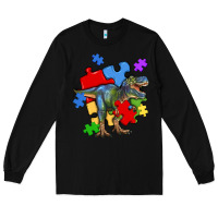 Black autism t rex Long Sleeve Tee - Artiststas