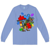 Colony Blue autism t rex Long Sleeve Tee - Artiststas
