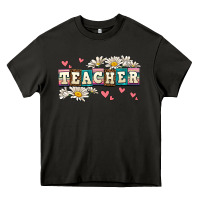 Asphalt daisy teacher Heavy Core Tee - AdoDesignShop