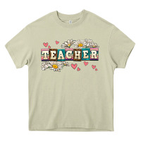 Mossy daisy teacher Heavy Core Tee - AdoDesignShop