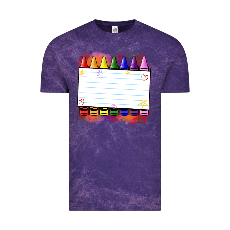 Crayons Add Your Text Vintage Tee by NancyCooperArtShop | Teevron