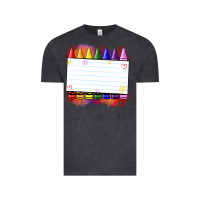 Vintage Black crayons add your text Vintage Tee - NancyCooperArtShop