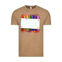 Vintage Coffee crayons add your text Vintage Tee - NancyCooperArtShop