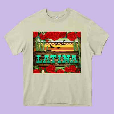 Latina Tumbler Heavy Core Tee Designed By Bundleandbundleshop