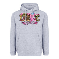Heather Grey love my soldier olivia Heavyweight Hoodie - OliviaCreatesArt
