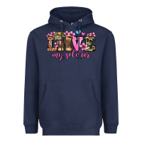 Navy love my soldier olivia Heavyweight Hoodie - OliviaCreatesArt