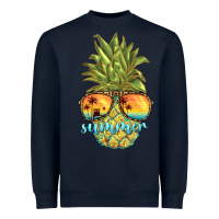 Navy pineapple summer Heavyweight Sweatshirt - BarkalooDesign