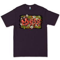 Plum ladybug one background Premium Tee - BarkalooDesign