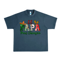 Midnight Navy el papa mas chingon Urban Heavy Tee - MaliasSmallBusiness