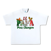White el papa mas chingon Urban Heavy Tee - MaliasSmallBusiness