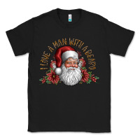 Black i love a man with a bearo Classic Tee - CowhideDigitalArt
