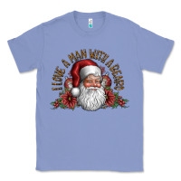 Colony Blue i love a man with a bearo Classic Tee - CowhideDigitalArt