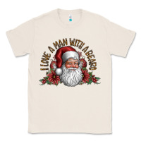 Natural i love a man with a bearo Classic Tee - CowhideDigitalArt