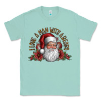 Seafoam i love a man with a bearo Classic Tee - CowhideDigitalArt