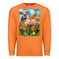 Carrot farm animals wagon olivia Premium Sweatshirt - OliviaCreatesArt