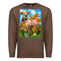 Chestnut farm animals wagon olivia Premium Sweatshirt - OliviaCreatesArt