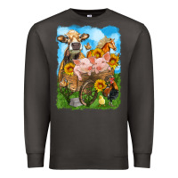 Smoke farm animals wagon olivia Premium Sweatshirt - OliviaCreatesArt
