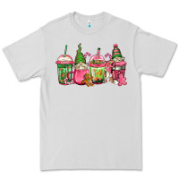 Dove Grey pink christmas gnomes coffee cups Premium Tee - Jasminsmagicworld