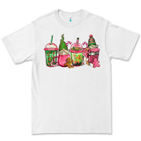 White pink christmas gnomes coffee cups Premium Tee - Jasminsmagicworld